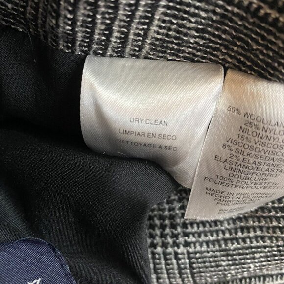 Anne Klein Skirt Women’s Size 14P Petite Grey Plaid Career Business Lined Ladies - Picture 7 of 8